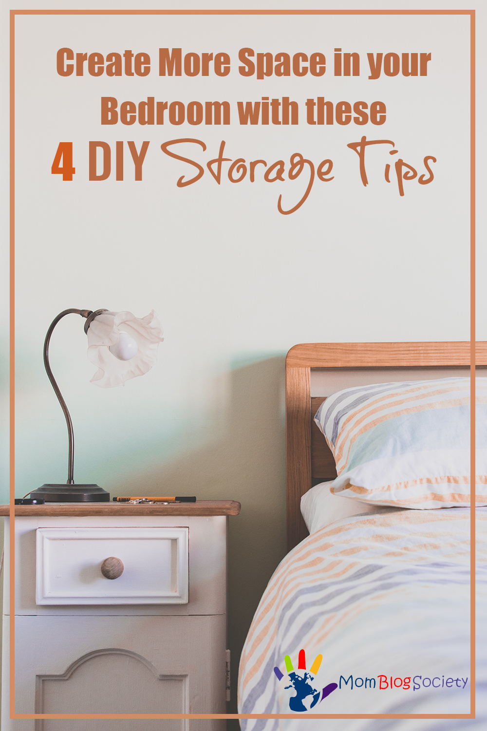 用这4个DIY储物技巧在卧室里创造更多空间