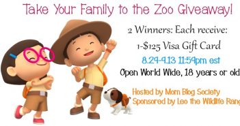 带你的家人去动物园赠送2名获奖者每人赢得125美元的签证GC